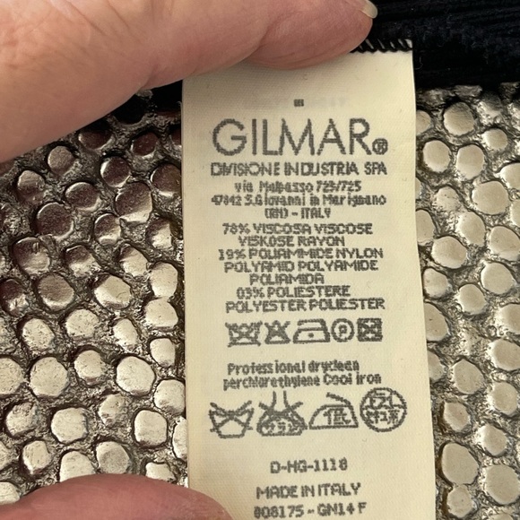 VINTAGE ICEBERG very rare silver chain black tube  knit TOP - Picture 14 of 15